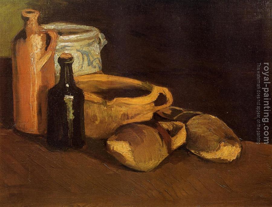 Vincent Van Gogh : Still Life with Clogs and Pots